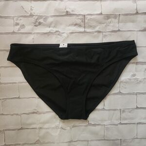NWT- Aerie Black Bikini Swim Bottom